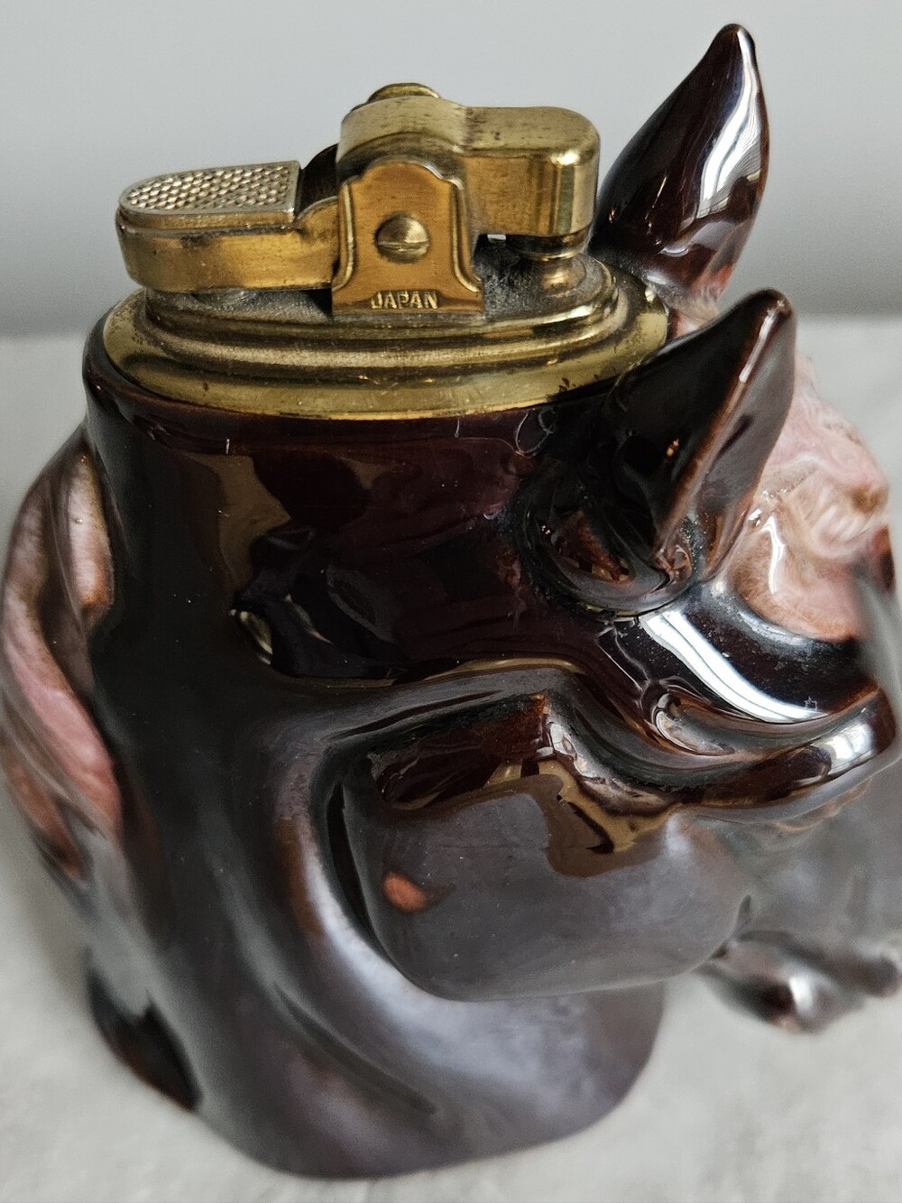 Vintage Mid Century Japan Ceramic Horse Head Barware Statue Decor As Is - Picture 7 of 14